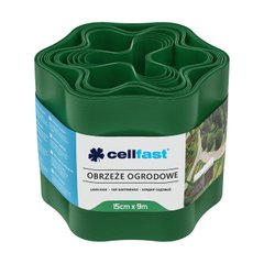 Cellfast Стрічка газонна, бордюрна, хвиляста, 15см x 9м, зелена (30-002H) 30-002H фото