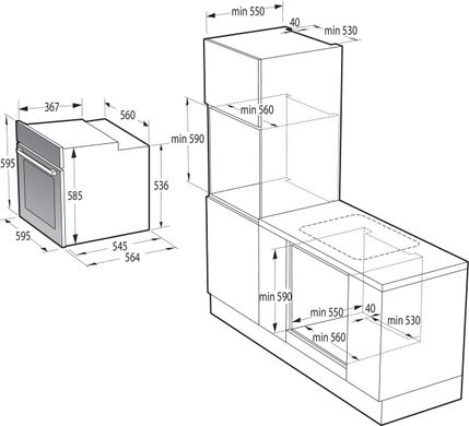 Вбудована духова шафа Gorenje BOS6737E13BG BOS6737E13BG фото