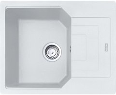 Franke Кухонна мийка Urban UBG 611-62/114.0574.954/фраграніт/антибактеріальний захист/620х500х220/врізна, врівень зі стільницею/білий (114.0574.954) 114.0574.954 фото