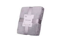 Плед ARDESTO Flannel, 200х220см, сірий, 100% поліестер (ART0204SB) ART0204SB фото