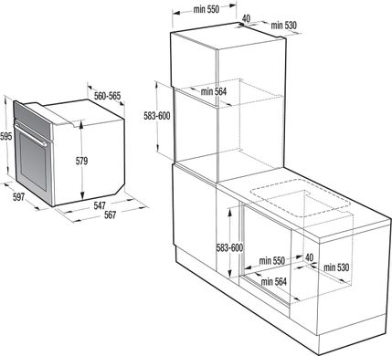 Вбудована духова шафа Gorenje BOP8737B BOP8737B фото