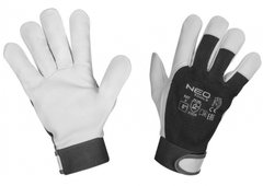 Neo Tools Перчатки рабочие, регулировка запястья на липучке, из козьей кожи, размер 8 (97-655-8) 97-655-8 фото