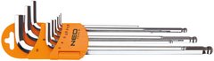 Neo Tools 09-515 Ключи шестигранные, 1.5-10 мм, набор 9 шт. (09-515) 09-515 фото