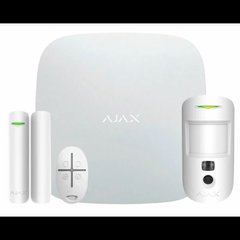 комплект охранной сигнализации с LTE Ajax StarterKit Cam Plus (8EU) RU white 99-00006339 фото