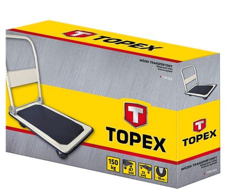 Topex 79R301 Візок вантажний, до 150 кг, 72x47х82 см, 8,9 кг. (79R301) 79R301 фото