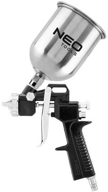 Neo Tools Набор окрасочный, 5шт., пистолет-распылитель, пистолет для продувки, пистолет с манометром, спиральный шланг (14-699) 14-699 фото