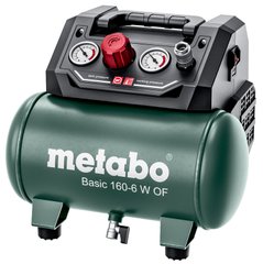 Metabo Компрессор BASIC 160-6 W PBASIC 160-6 W OF, ресивер 6л, 900Вт, 160л/мин, 8 бар, 8.4кг (601501000) 601501000 фото