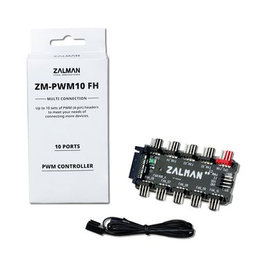 Zalman Контроллер PWM ZM-PWM10 FH 10 вентиляторов, 3/4 pin, SATA (ZM-PWM10FH) ZM-PWM10FH фото
