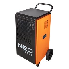 Осушитель воздуха промышленный Neo Tools, 950Вт, 250м2, 400 м3/ч, 70л/сут, непрерывный ливень, LCD дисплей, прогр.времени работы, IP22 (90-161) 90-161 фото