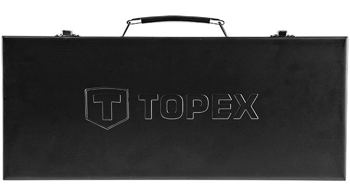 Topex 38D850 Набор торцевых ключей, 25 шт., 1/2”, металлический кейс (38D850) 38D850 фото