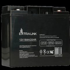 Аккумулятор Extralink AGM 12V 18 Ah 99-00012227 фото