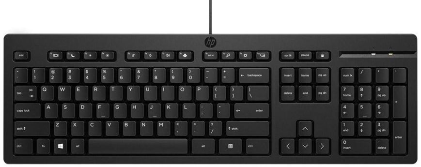 HP Клавиатура 125 USB Black (266C9AA) 266C9AA фото