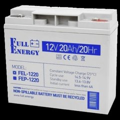 Акумулятор гелевий 12В 20 А•год для ДБЖ Full Energy FEL-1220 99-00009117 фото