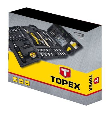 Topex 38D215 Набор инструмента универсальный, 135 шт.*1 уп. (38D215) 38D215 фото
