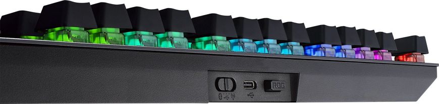 ASUS Клавиатура ROG Strix Scope RX TKL Wireless Deluxe RGB 84key USB/WL/BT EN Black (90MP02J0-BKUA01) 90MP02J0-BKUA01 фото