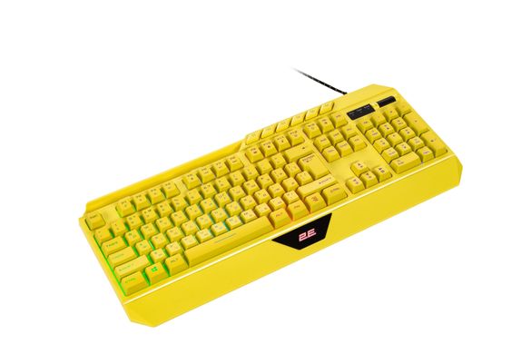 2E Gaming Клавіатура KG315 RGB USB Yellow Ukr (2E-KG315UYW) 2E-KG315UYW фото