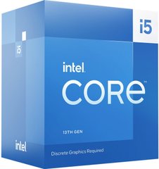 Intel Центральный процессор Core i5-13400F 10C/16T 2.5GHz 20Mb LGA1700 65W w/o graphics Box (BX8071513400F) BX8071513400F фото