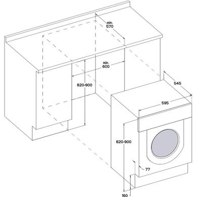 Встраиваемая стиральная машина whirlpool BIWDWG75148 BIWDWG75148 фото