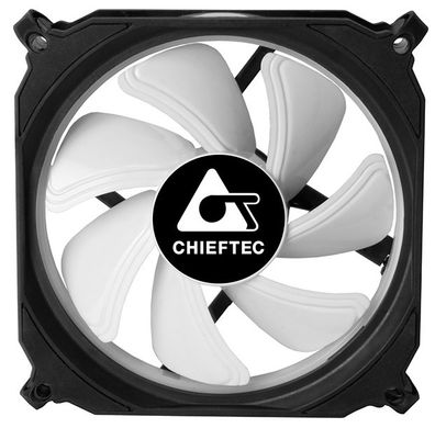 Корпусный вентилятор CHIEFTEC TORNADO ARGB fan, 120мм, 1200обм/мин, 6pin, 16dBa, Single pack w/o HUB (CF-1225RGB) CF-1225RGB фото