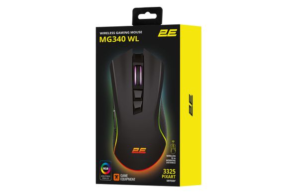 2E Gaming Мышь игровая MG340 WL, RGB USB Black (2E-MG340UB-WL) 2E-MG340UB-WL фото