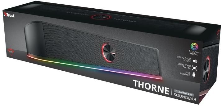 Trust Акустическая система (Звуковая панель) GXT 619 Thorne RGB Illuminated Soundbar BLACK (24007_TRUST) 24007_TRUST фото