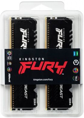 Kingston Память к ПК DDR4 3600 32GB KIT (16GBx2) Kingston FURY Beast RGB (KF436C18BBAK2/32) KF436C18BBAK2/32 фото
