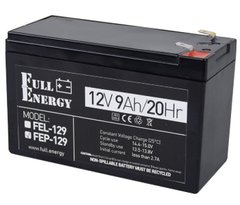 Акумулятор 12В 9 Ач для ДБЖ Full Energy FEP-129 99-00006346 фото