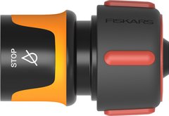 Fiskars Коннектор для шланга с аквастопом 19мм(3/4 1027081 фото