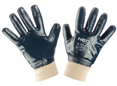 Neo Tools 97-630-10 Перчатки рабочие, хлопок, полностью нитриловое покрытие, 4121X, 10 97-630-10 фото