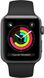 Apple Watch Series 3 GPS 38mm Space Gray Aluminum Case with Black Sport Band MTF02 US 138247552 фото 2