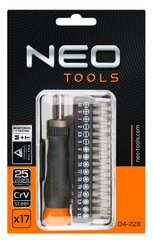 Neo Tools 04-228 Насадки прецизионные с держателем, набор 17 шт. (04-228) 04-228 фото