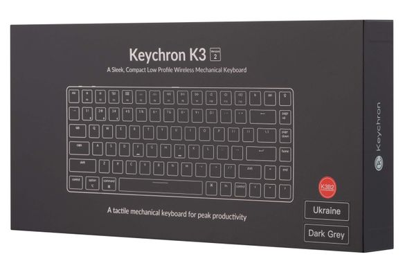 Keychron Клавиатура K3 84 Key Low Profile Отопительный RGB Blue (K3E2_KEYCHRON) K3E2_KEYCHRON фото