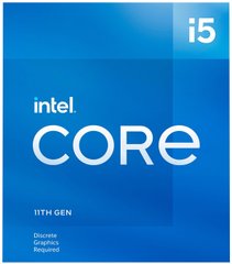Intel Центральний процесор Core i5-11400F 6C/12T 2.6GHz 12Mb LGA1200 65W graphics Box (BX8070811400F) BX8070811400F фото