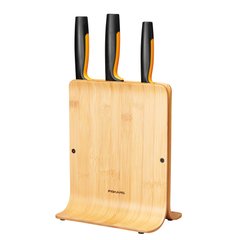 Fiskars Набор ножей Functional Form с бамбуковой подставкой, 3 шт (1057553) 1057553 фото