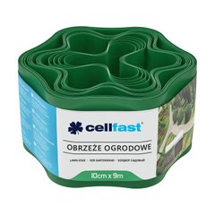 Cellfast Стрічка газонна, бордюрна, хвиляста, 10см x 9м, зелена (30-001H) 30-001H фото