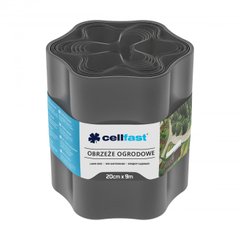 Cellfast Стрічка газонна, бордюрна, хвиляста, 20см x 9м, графіт (30-053) 30-053 фото