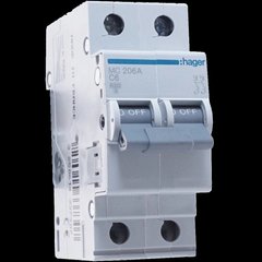 Автоматичний вимикач Hager MC206A 99-00012018 фото