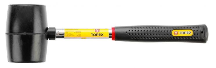 Topex 02A305 Киянка гумова 450 г, металева рукоятка (02A305) 02A305 фото
