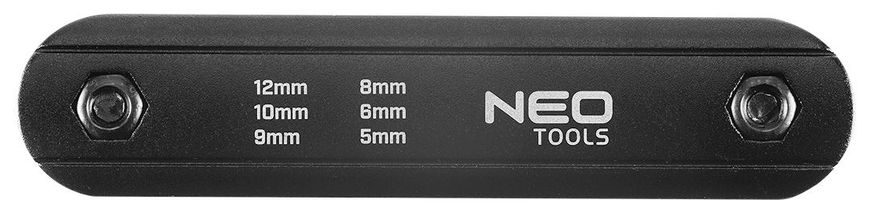 Neo Tools 09-570 Ключи торцевые 5, 6, 8, 9, 10, 12 мм (09-570) 09-570 фото