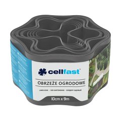 Cellfast Стрічка газонна, бордюрна, хвиляста, 10см x 9м, графіт (30-051) 30-051 фото