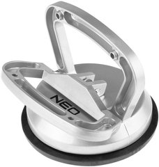 Neo Tools Присоска вакуумная, для стекла, одинарная, алюминиевый корпус, диаметр 120 мм, 50 кг (56-801) 56-801 фото
