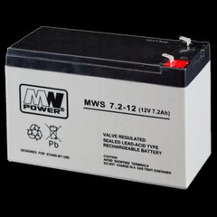 Аккумуляторная батарея MW Power MWS 7.2-12 (12V 7.2Ah) AGM 99-00012100 фото