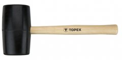 Topex 02A347 Киевлянка резиновая 72 мм, 900 г, рукоятка деревянная (02A347) 02A347 фото