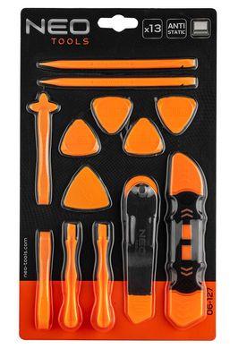 Neo Tools 06-127 Набор для ремонта смартфонов, 13 ед., универсальные антистатические открыватели для снятия корпусов (06-127) 06-127 фото