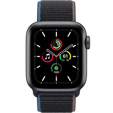 Apple Watch SE GPS + Cellular 40mm Space Gray Aluminium Case with Charcoal Sport Loop MYEE2 US 2-047243 фото