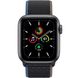 Apple Watch SE GPS + Cellular 40mm Space Gray Aluminium Case with Charcoal Sport Loop MYEE2 US 2-047243 фото 2