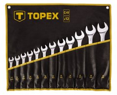 Topex 35D758 Набор ключей комбинированных, 13 -32 мм, 12 шт (35D758) 35D758 фото