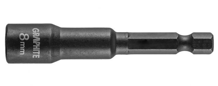 Graphite 56H551 Головка торцевая ударная с магнитом, 8 мм, сталь S2 (56H551) 56H551 фото