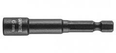 Graphite 56H550 Головка торцевая ударная с магнитом, 6 мм, сталь S2 (56H550) 56H550 фото