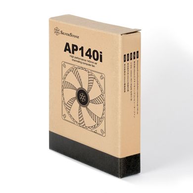 SilverStone Корпусный вентилятор Air Penetrator AP140I, 140мм, 3 pin, черные лопасти, черная рамка (SST-AP140I) SST-AP140I фото